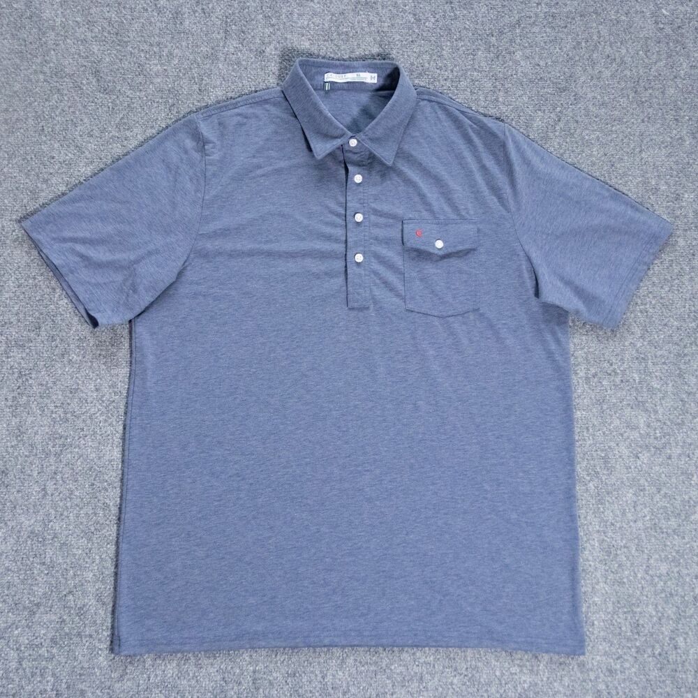 Criquet Performance Players Polo Shirt XL Midnight Blue Pima Cotton Stretch Golf